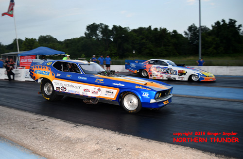 Chuck Loftin - 'Motivation' (near lane) vs Nick Poloson - 'Bucket List' (far lane)